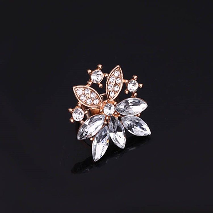 Splendid White Safir Flower Smycken Set