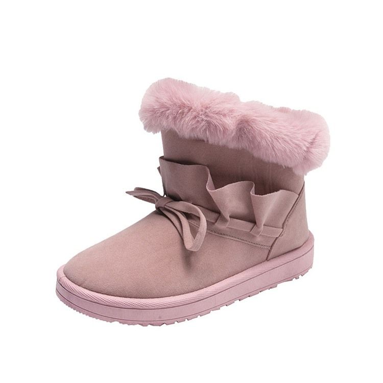 Rund Tå Slip-On Platt Med Enkla Stövlar
