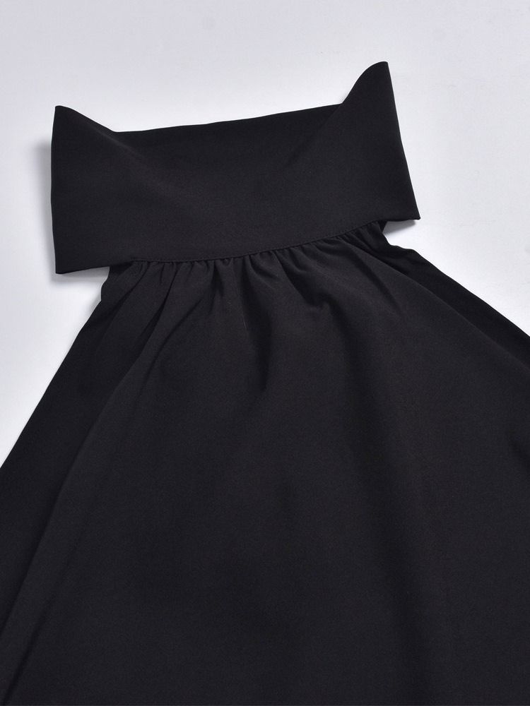 Backless Polyester Standard Linne För Dam