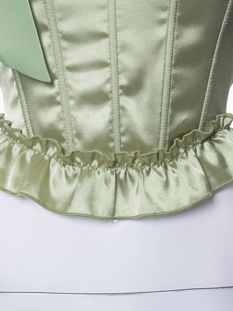 Bowknot Sommar Polyester Kort Linne För Kvinnor