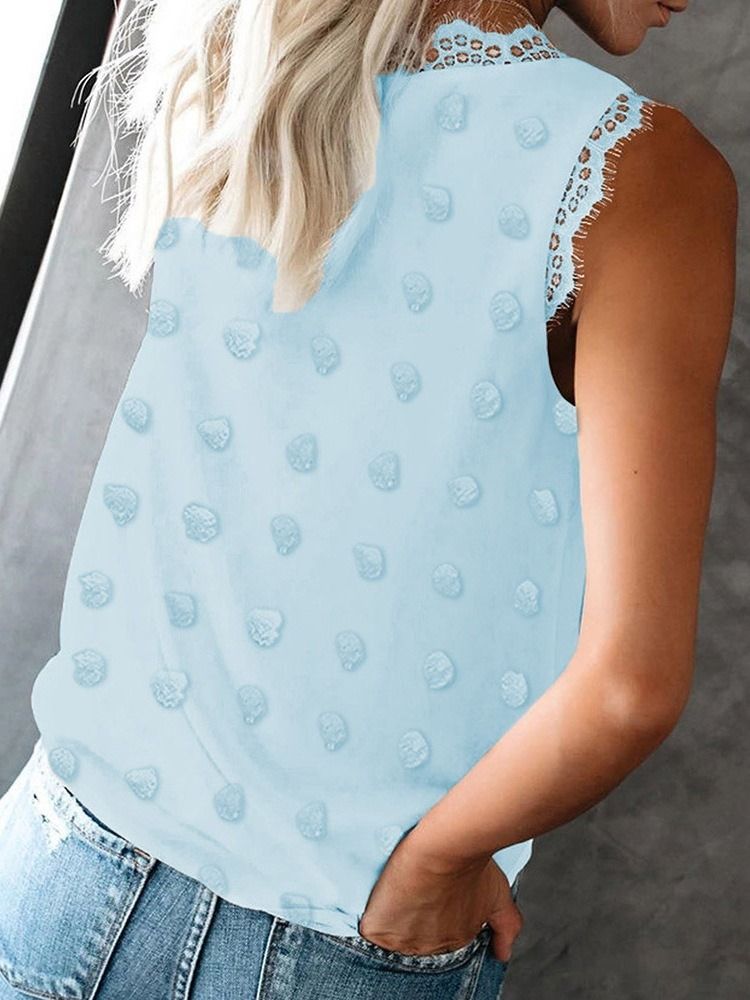 Patchwork Sommar Polyester Dam Vit Standard Linne