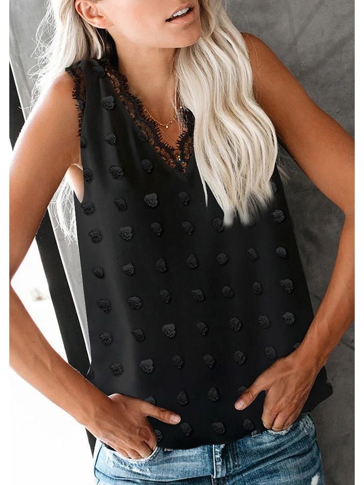 Patchwork Sommar Polyester Dam Vit Standard Linne