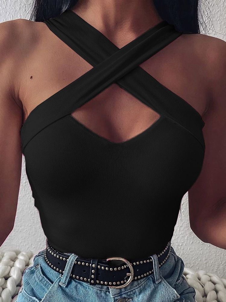 Sommar Hollow Polyester Standard Linne För Kvinnor