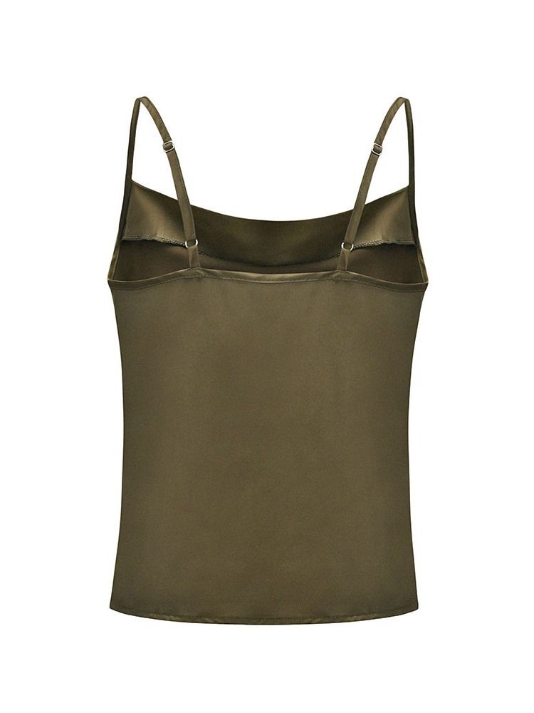Sommar Polyester Spaghetti Straps Standard Damlinne