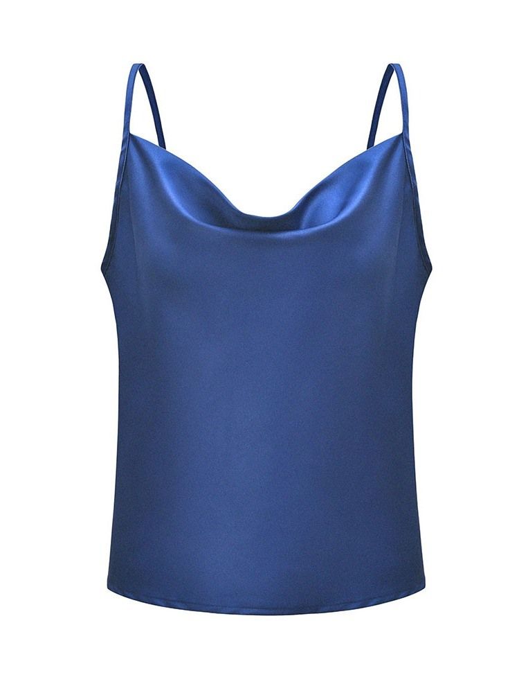 Sommar Polyester Spaghetti Straps Standard Damlinne
