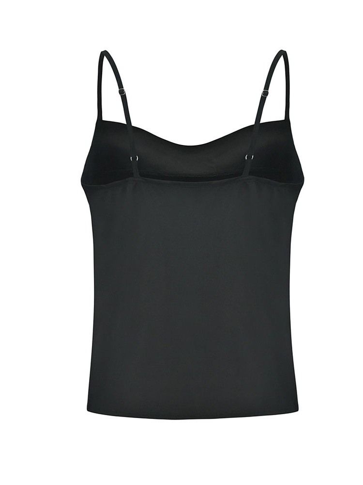 Sommar Polyester Spaghetti Straps Standard Damlinne