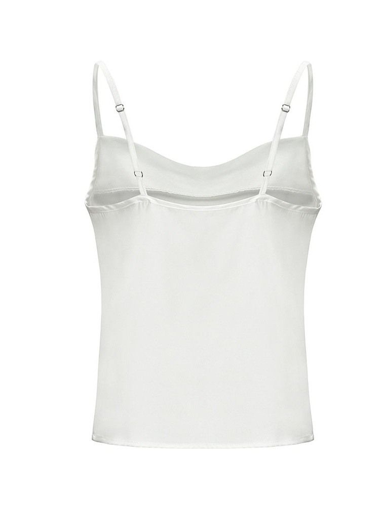 Sommar Polyester Spaghetti Straps Standard Damlinne