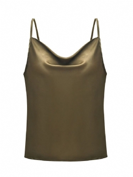 Sommar Polyester Spaghetti Straps Standard Damlinne