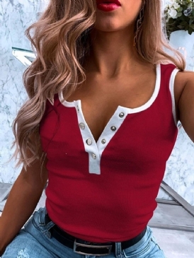 Sommarknapp Polyester Dam Standard Linne