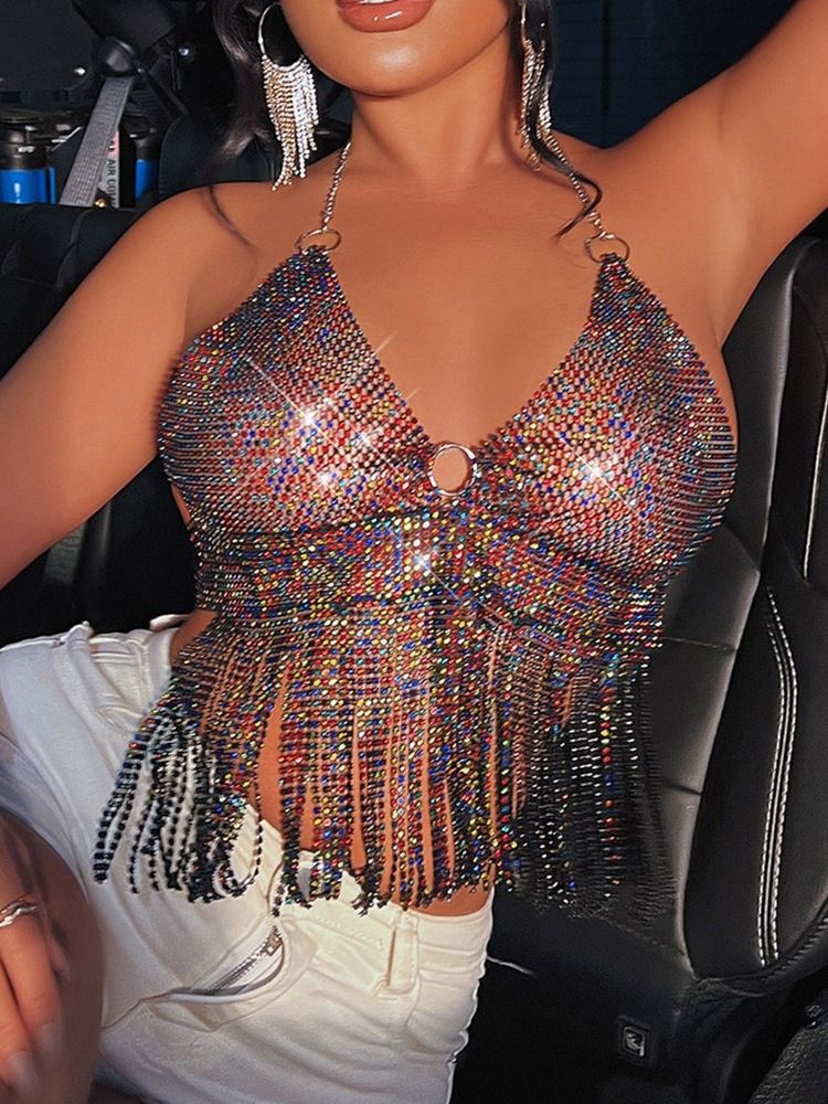 Sommarkort Linne Utan Rygg I Polyester