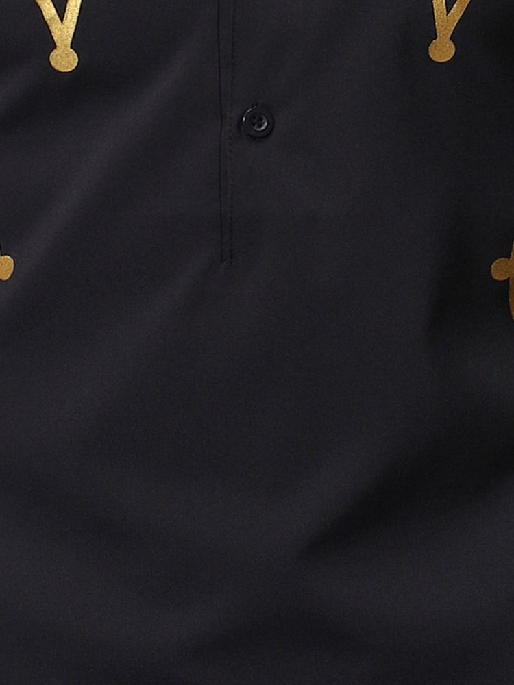 Afrikanskt Mode Dashiki Rundhalsad Rak Kortärmad T-Shirt För Män