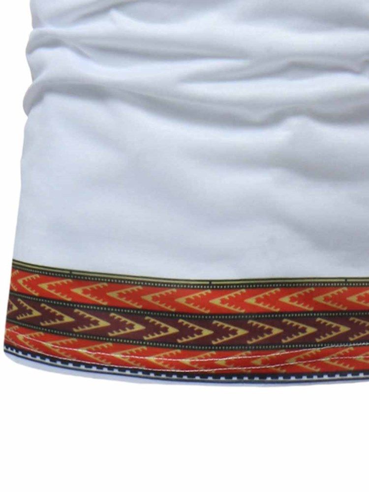 Afrikanskt Mode Dashiki-Tryckt Smal Kortärmad T-Shirt För Män