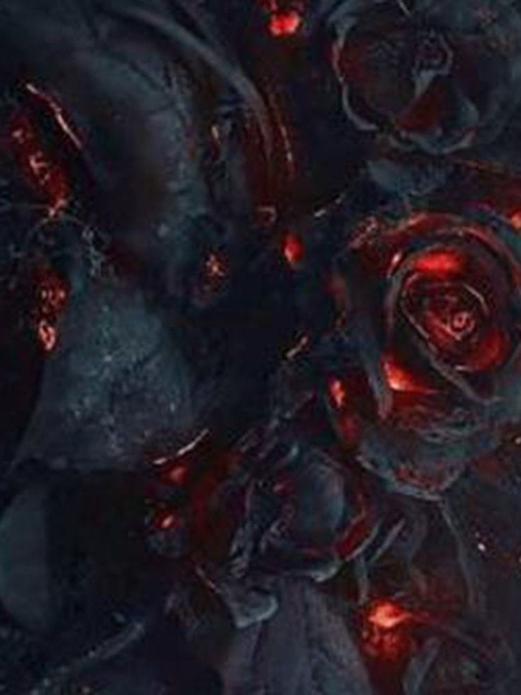 Blommönster Med Rund Hals Och Långärmad Tröja