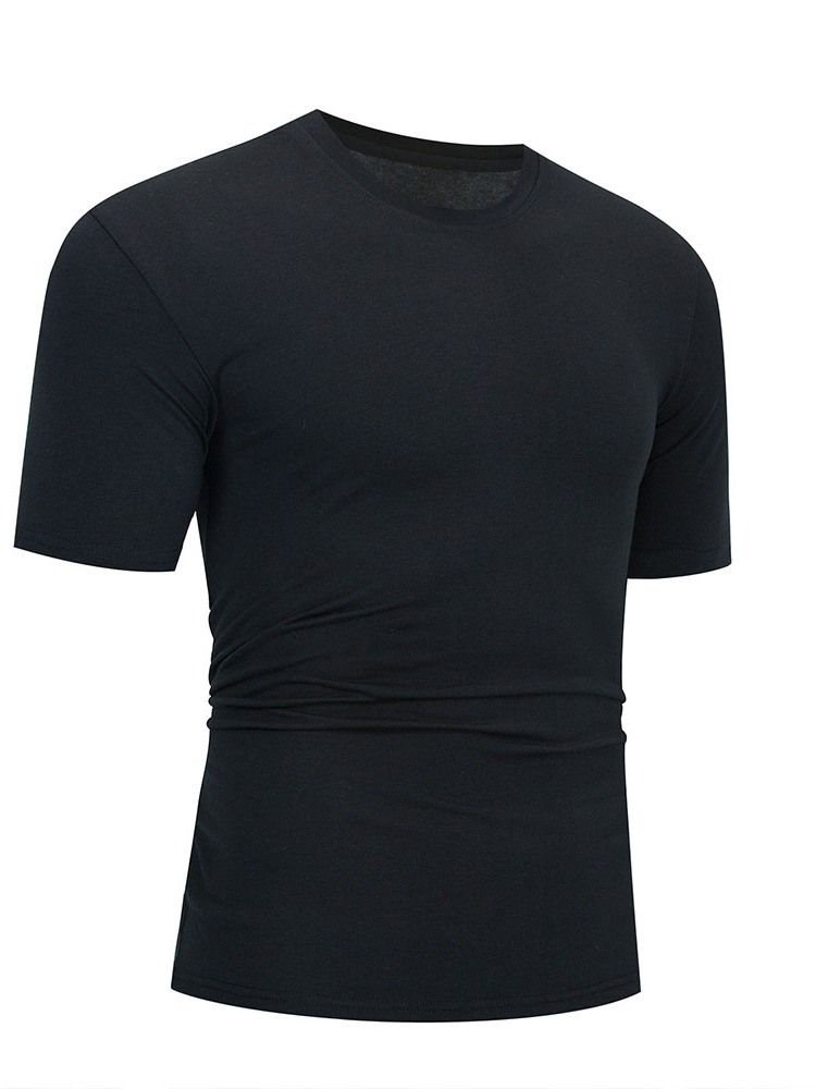 Brevtryck Lös Kortärmad T-Shirt För Män