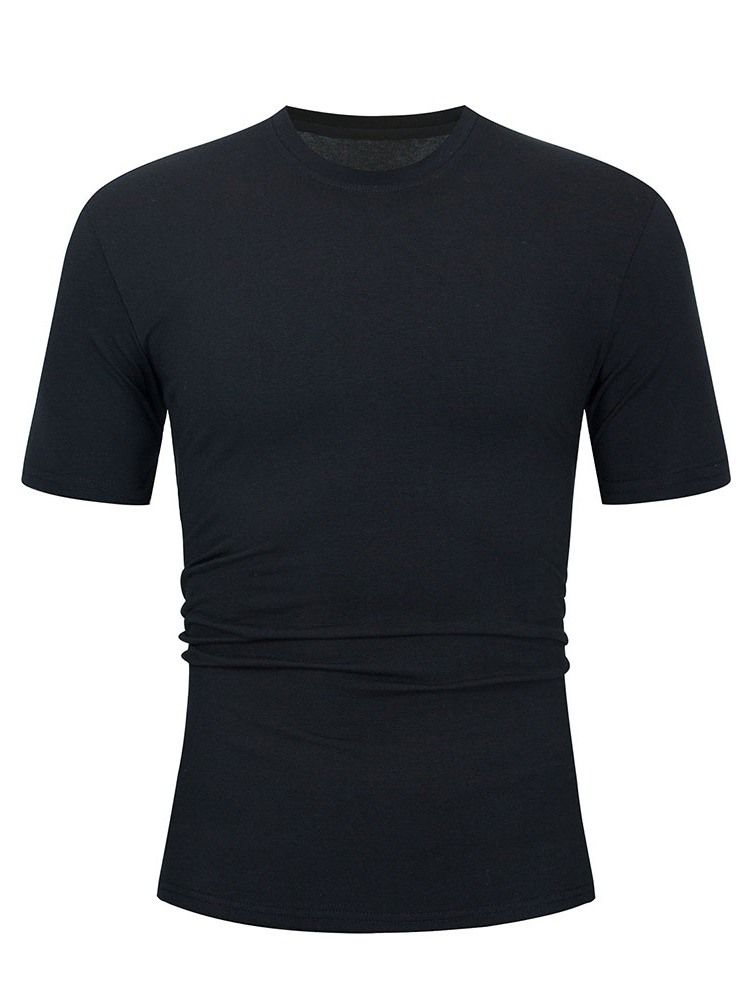 Brevtryck Lös Kortärmad T-Shirt För Män