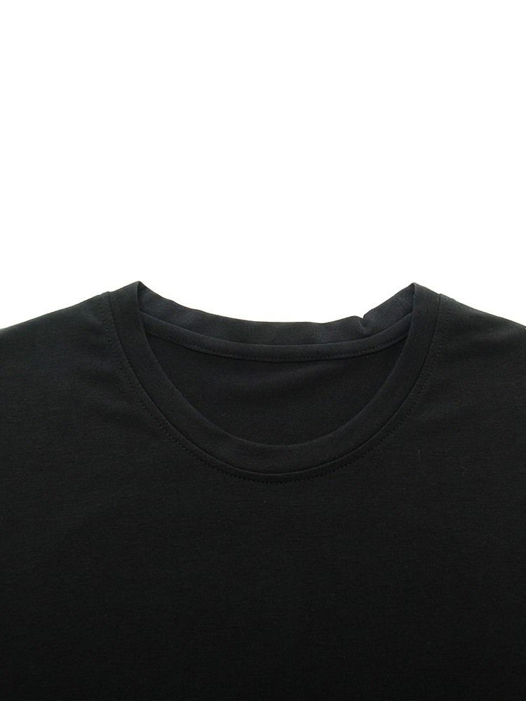 Brevtryck Lös Kortärmad T-Shirt För Män