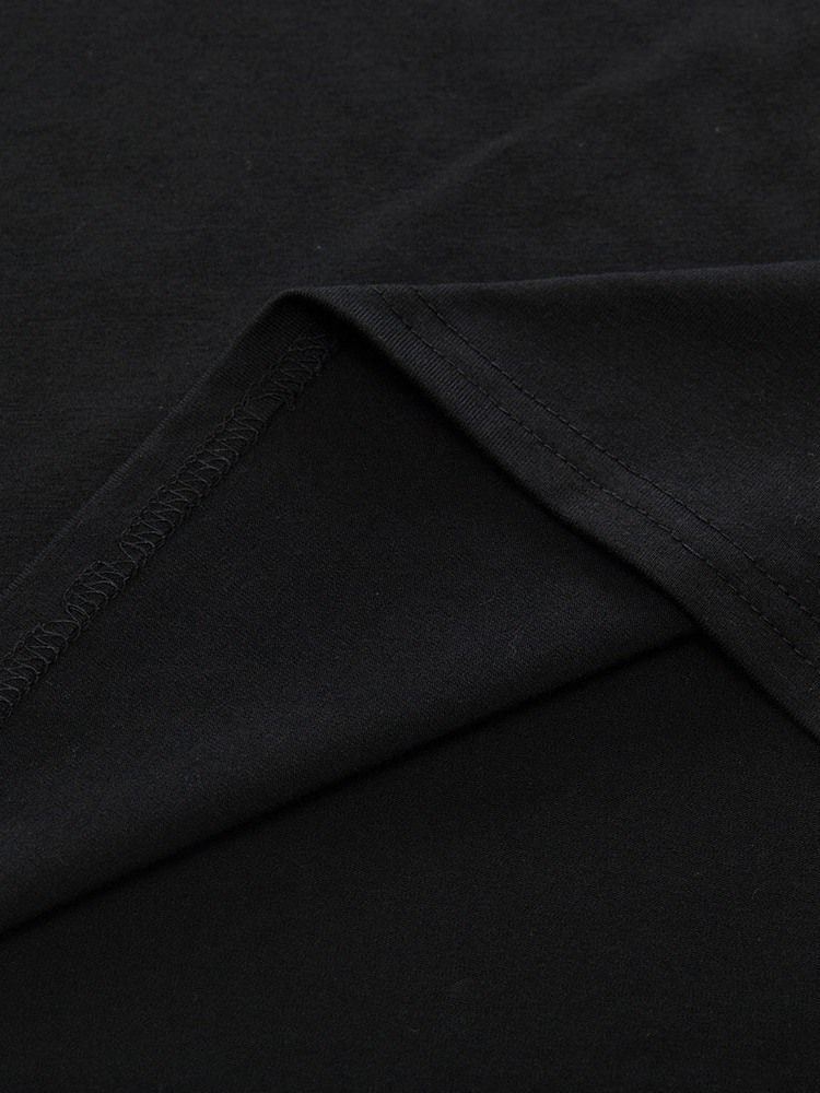 Brevtryck Lös Kortärmad T-Shirt För Män