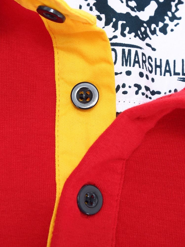 Broderi Casual T-Shirt För Män
