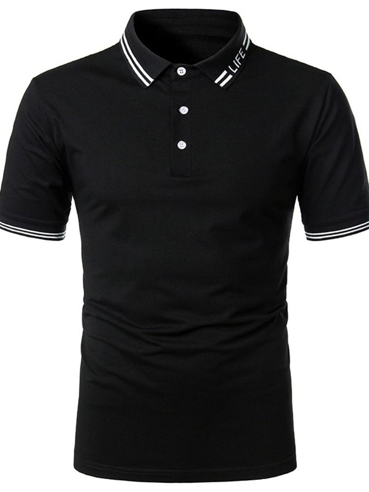 Casual Pikétröja För Män