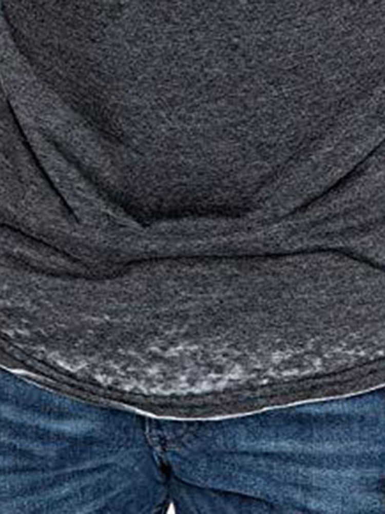 Casual Plisserad Kortärmad Smal T-Shirt För Män