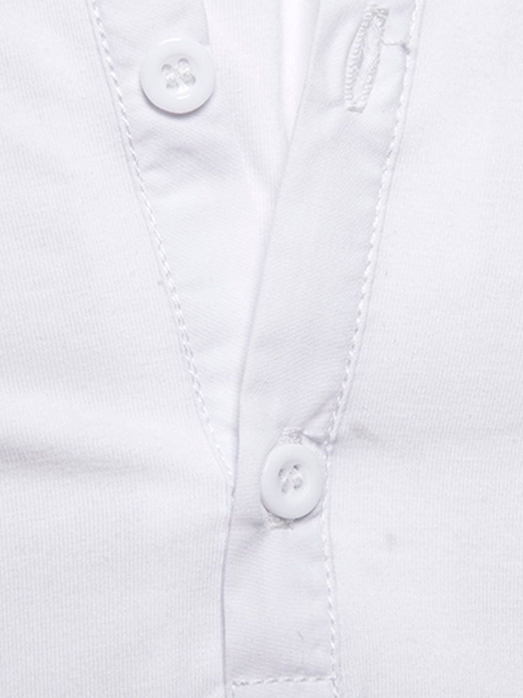 Casual Standkrage Enkel Långärmad T-Shirt Med Tröja