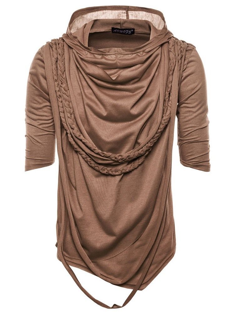Enkel Casual Slim Halvärmad T-Shirt För Män