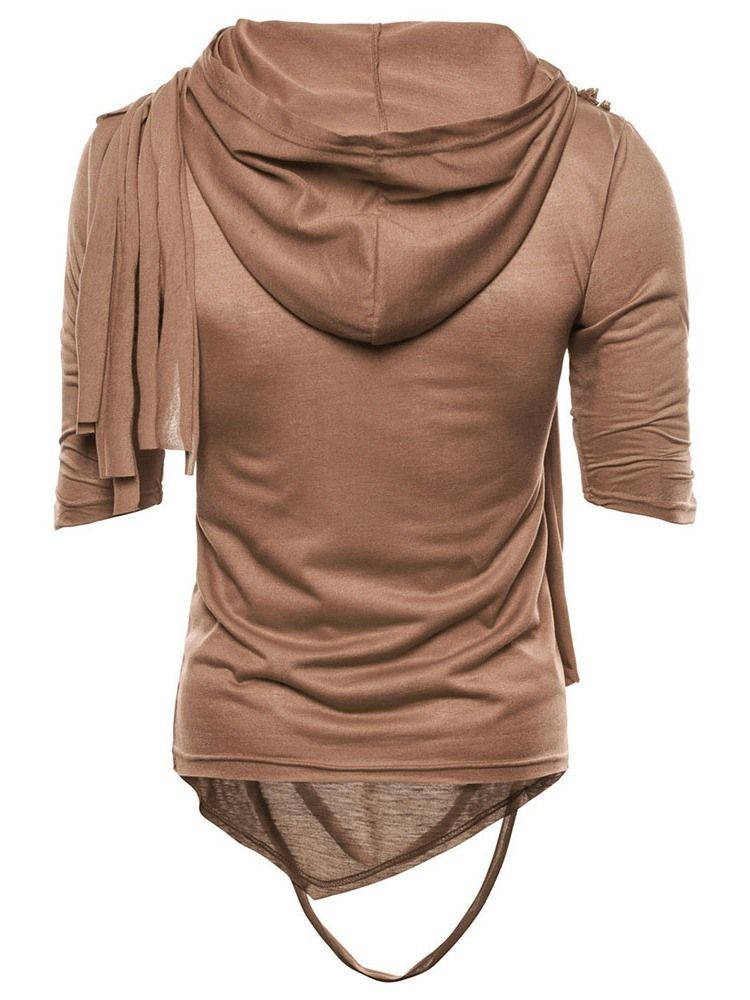 Enkel Casual Slim Halvärmad T-Shirt För Män