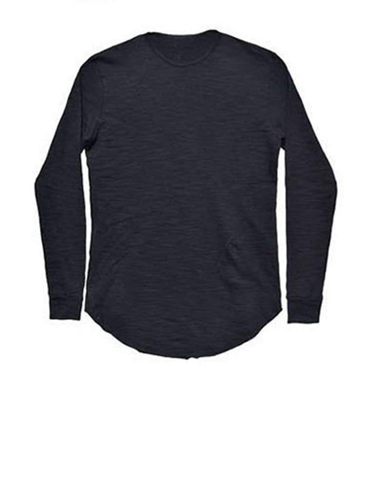 Enkel T-Shirt För Män Med Rund Hals