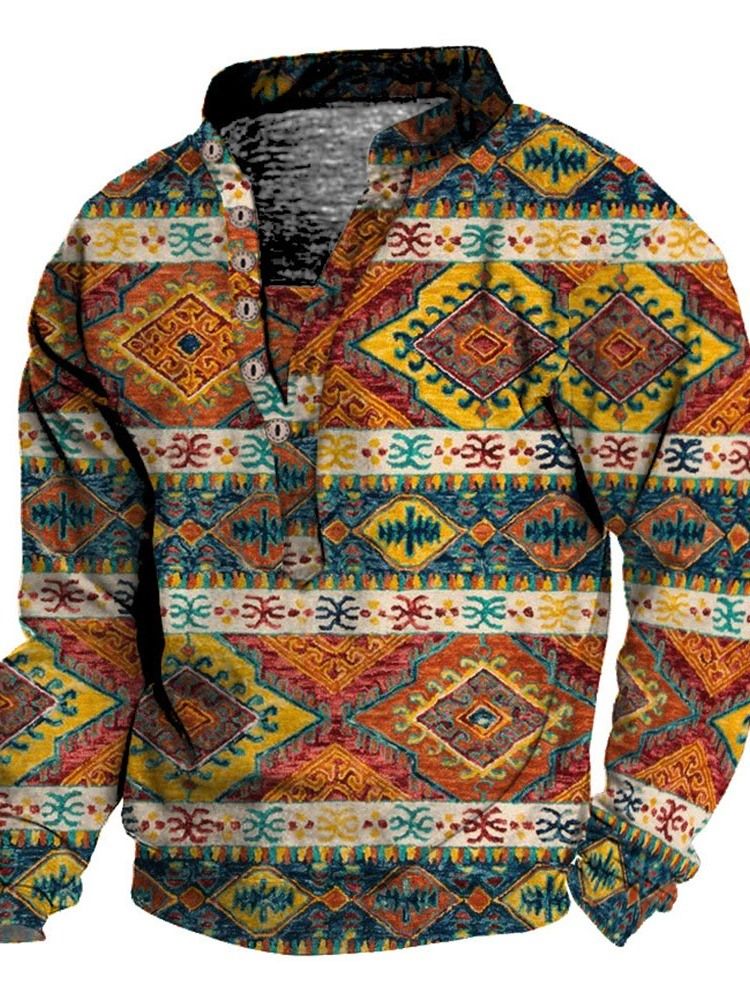 European Animal Stand Collar Lös Pullover T-Shirt