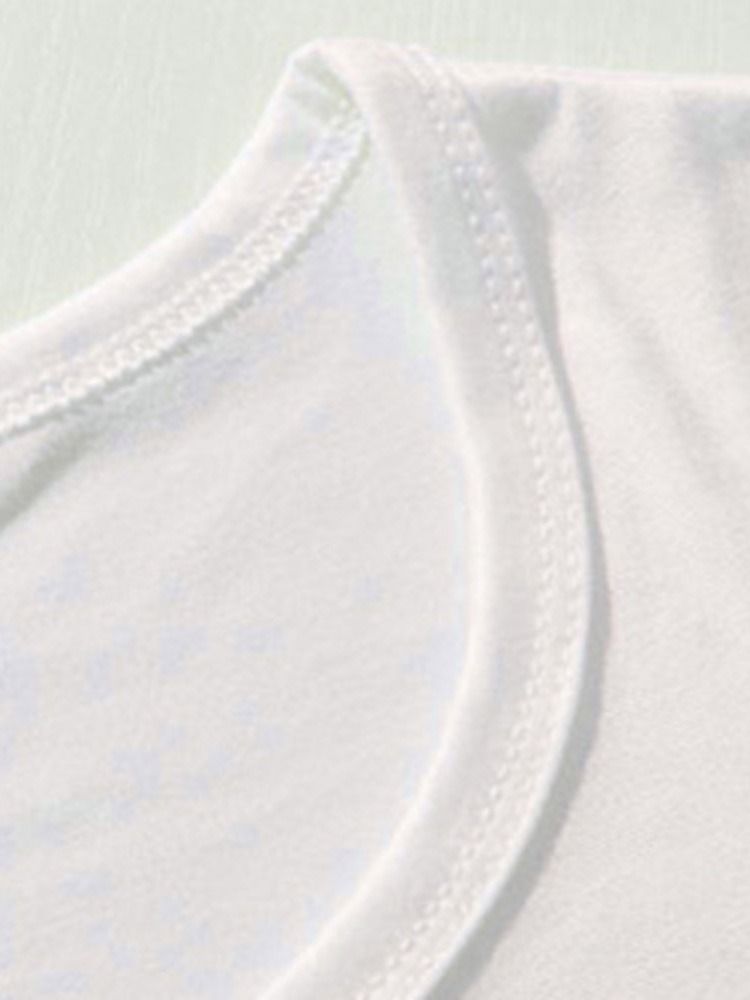 Europeisk Rund Halstryck Kortärmad Rak T-Shirt För Män