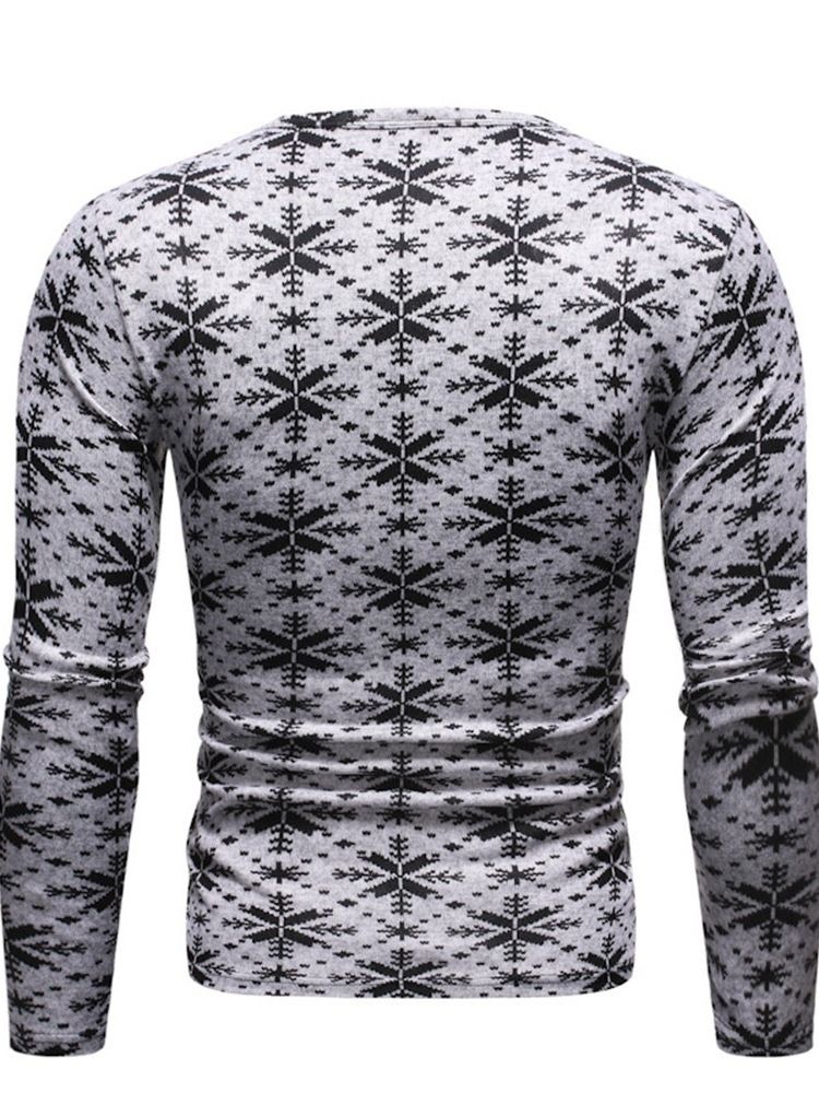 Mode Färgblock Rund Hals Långärmad Slimmad T-Shirt