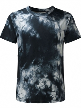 Skriv Ut Casual Rundhalsad Tröja Kortärmad Mikroelastisk T-Shirt För Män