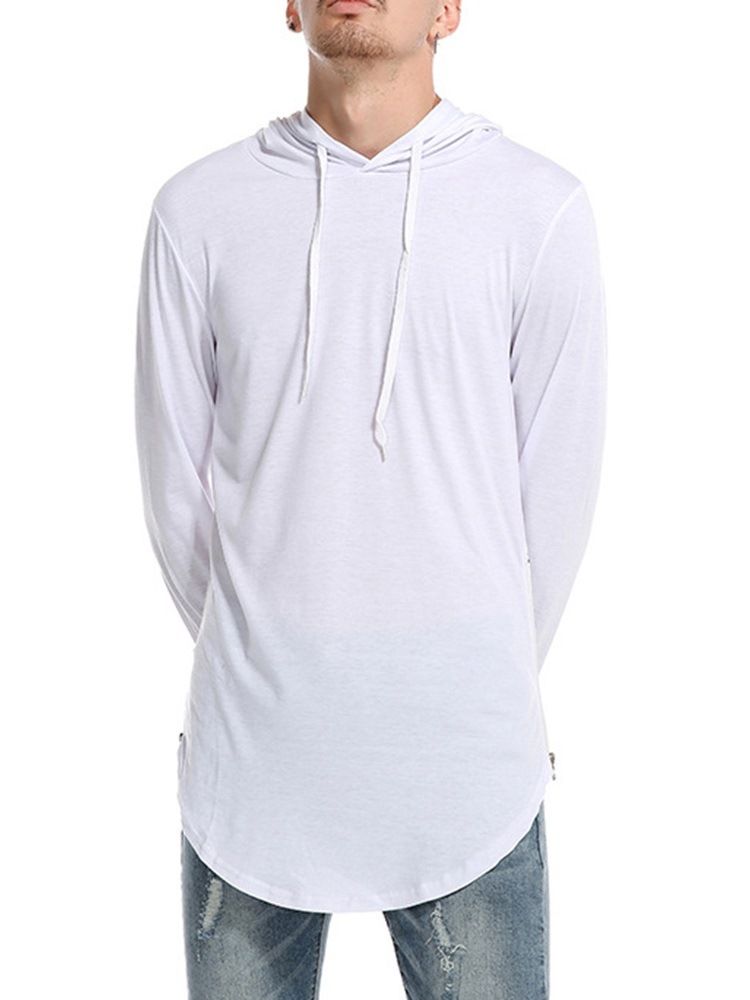 Smal T-Shirt Med Luva Slät Tröja