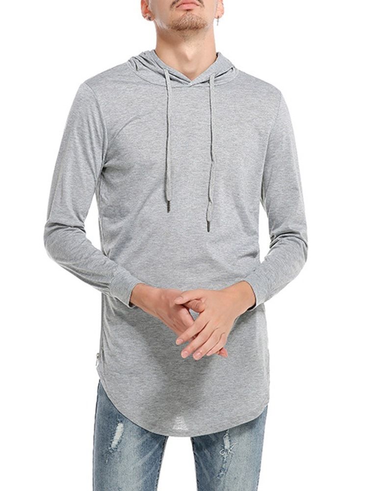 Smal T-Shirt Med Luva Slät Tröja
