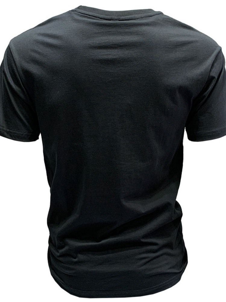 T-Shirt Med Rund Hals För Män T-Shirt Med Rund Hals