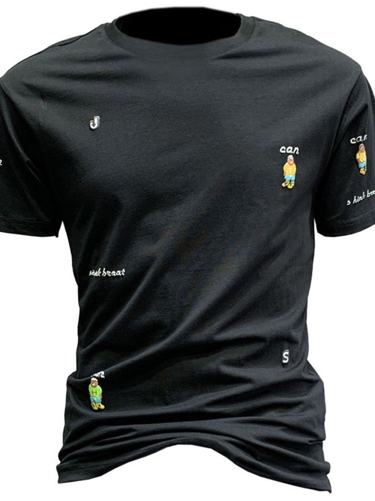 T-Shirt Med Rund Hals För Män T-Shirt Med Rund Hals