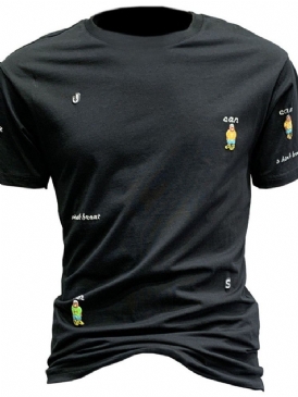 T-Shirt Med Rund Hals För Män T-Shirt Med Rund Hals