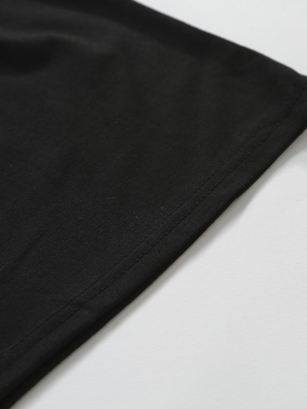 V-Ringad Patchwork Kortärmad T-Shirt För Män