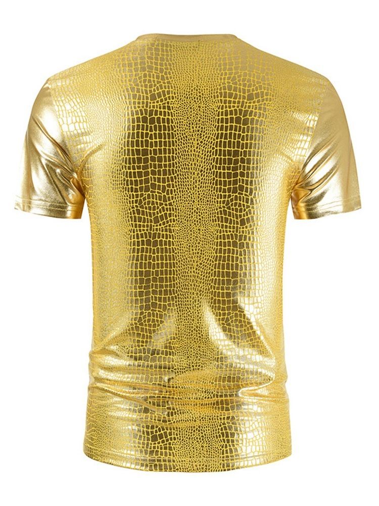 V-Ringad Vanlig Casual Pullover Slim T-Shirt