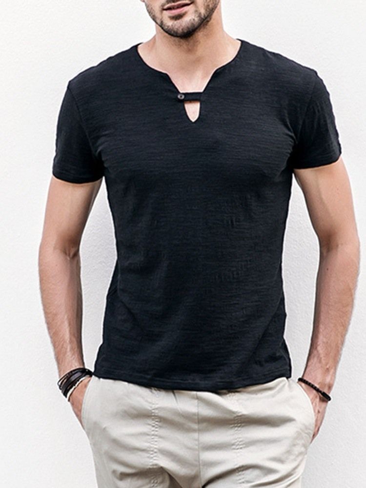 Vanlig Pullover Slim T-Shirt