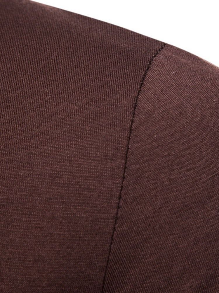 Vanlig Rundhalsad Casual Pullover Kortärmad T-Shirt För Män