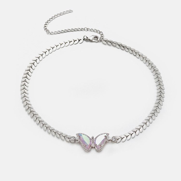 Bowknot E-Plating Kvinnliga Halsband