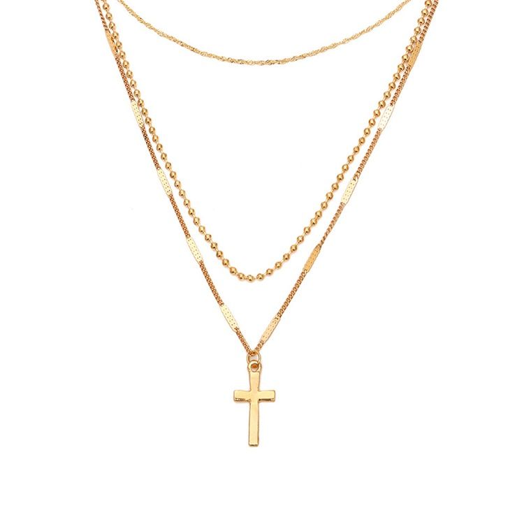 Cross Charm Halsband