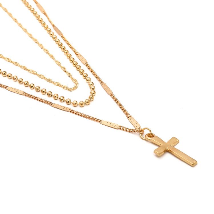 Cross Charm Halsband
