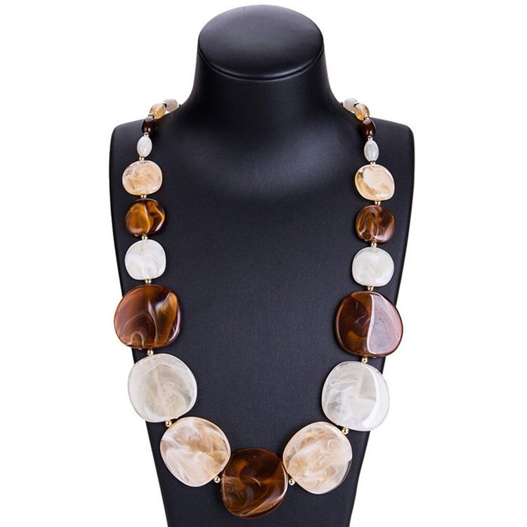 E-Plätering Akryl Holiday Halsband