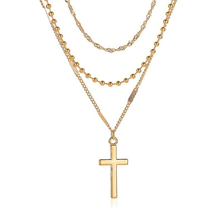 E-Plating Cross Kvinnliga Halsband