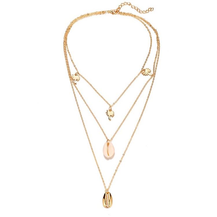 Hänge Conch Vintage Kvinnligt Halsband