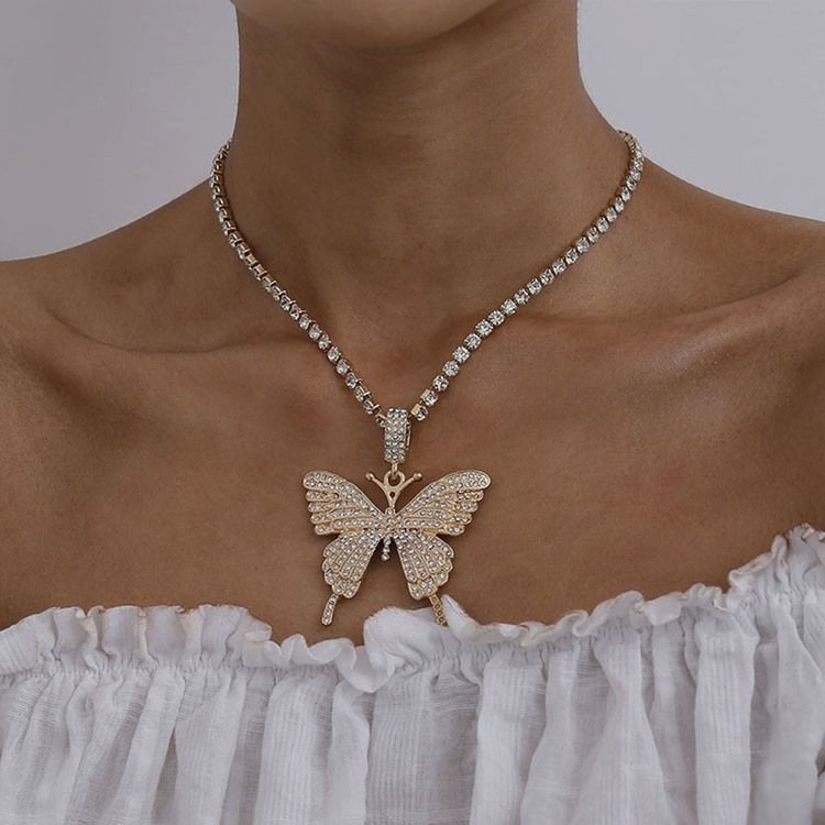 Hänge Halsband Diamante Kvinnliga Halsband