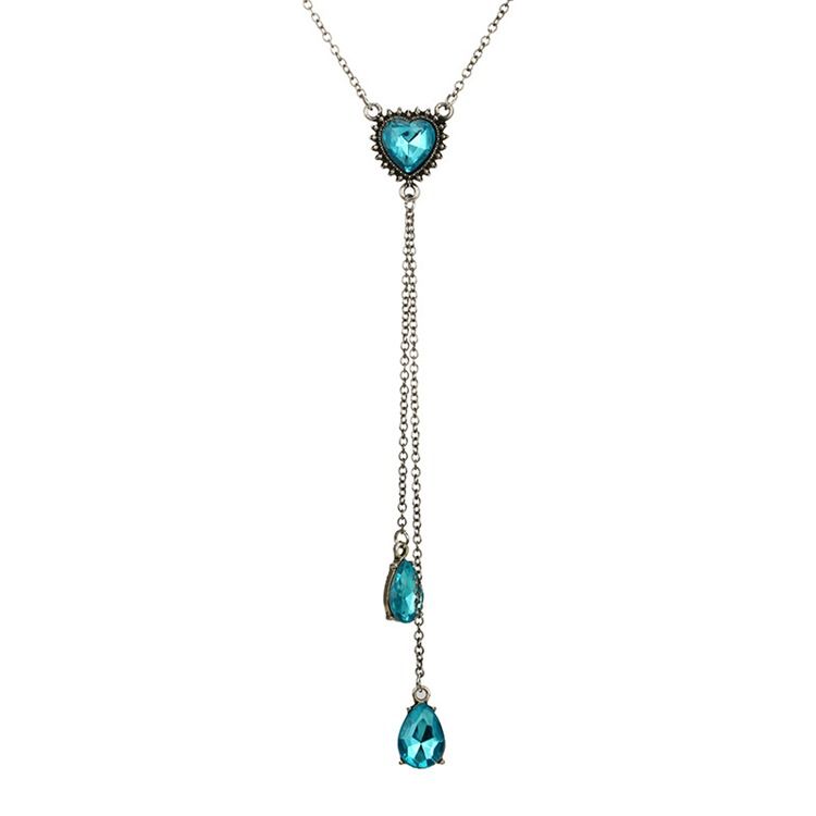 Hjärta Kristall Halsband