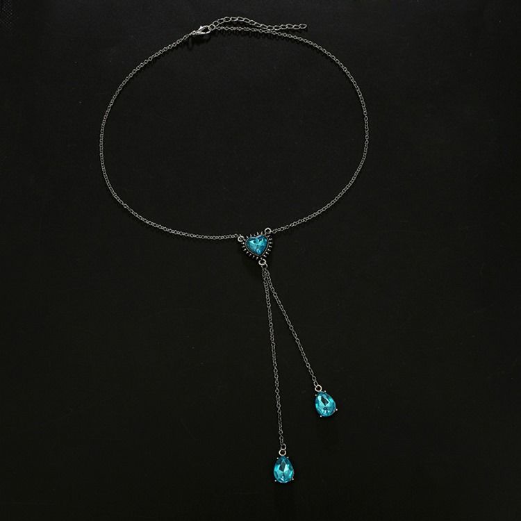 Hjärta Kristall Halsband